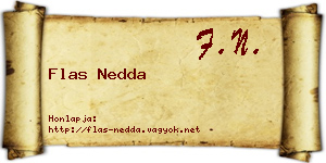 Flas Nedda névjegykártya